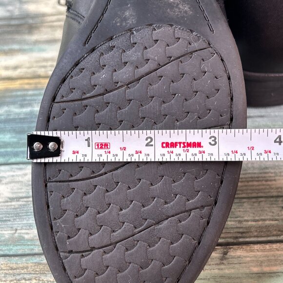 Rockport Boots Sz 7M Carly Black Leather Zip Ankle Low Block Heel Comfort Ladies - Picture 10 of 12